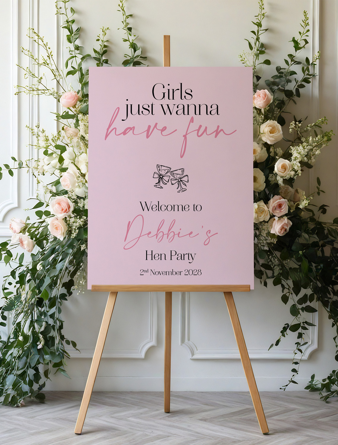 Hen Party Welcome Sign Girls Wanna Have Fun